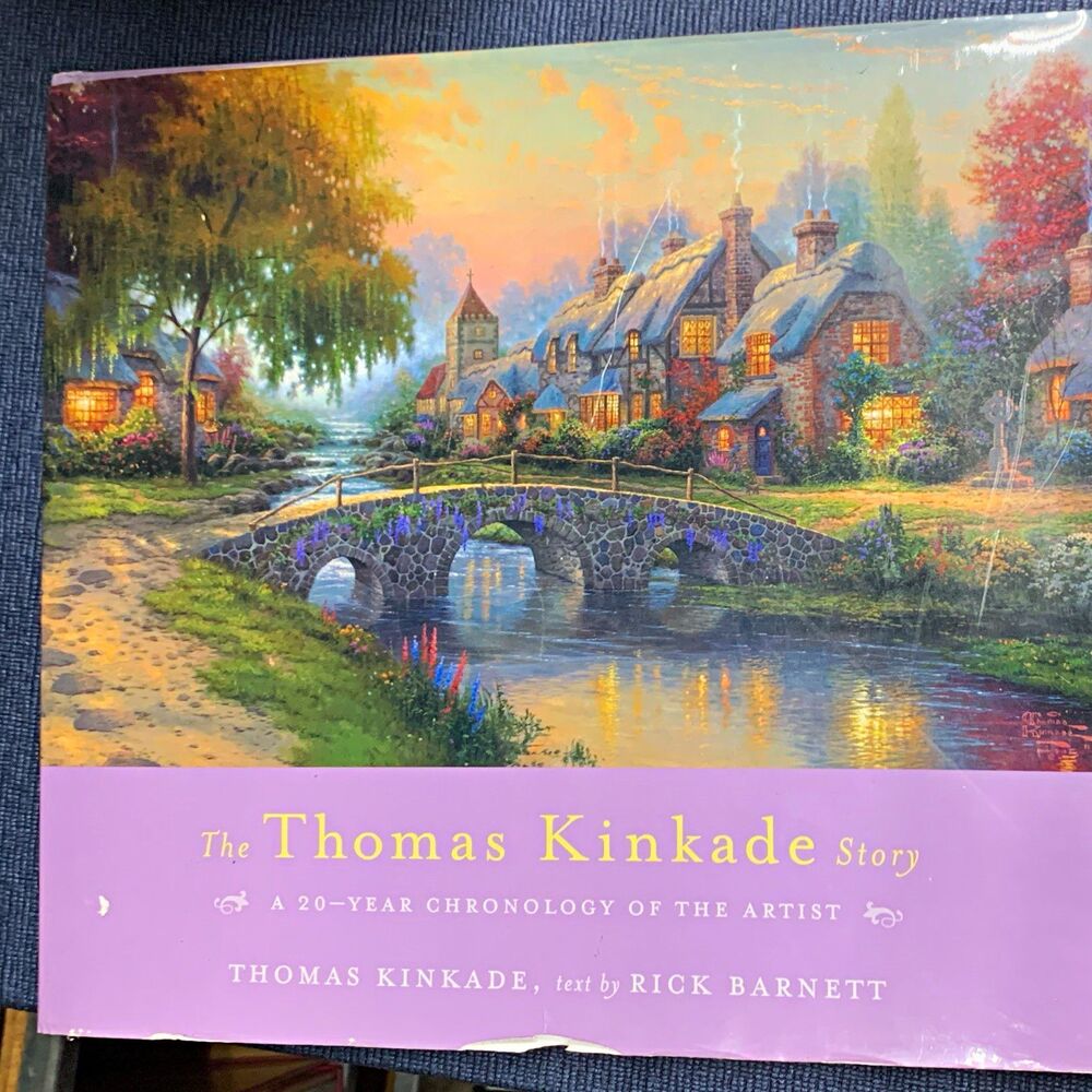 Thomas Kinkade The Thomas Kinkade Story Hardcover w/ Dust Jacket, 20-Year